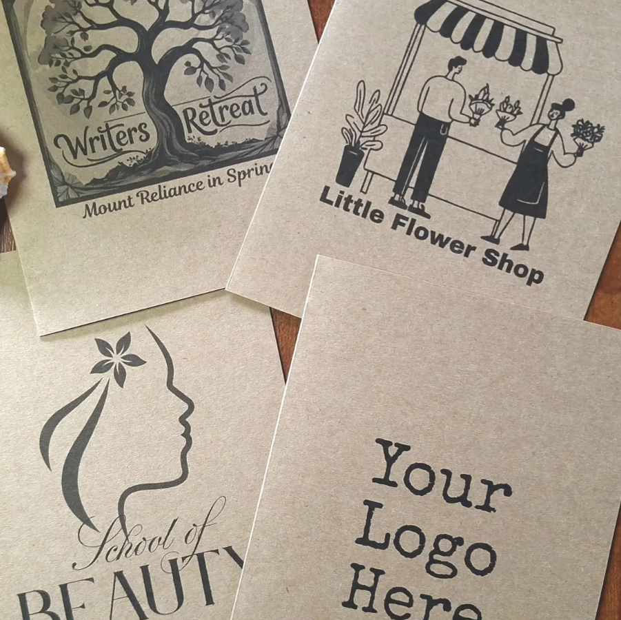 Design suggestions for personalised A5 or A6 notebooks for events or business.  Great promotional product.