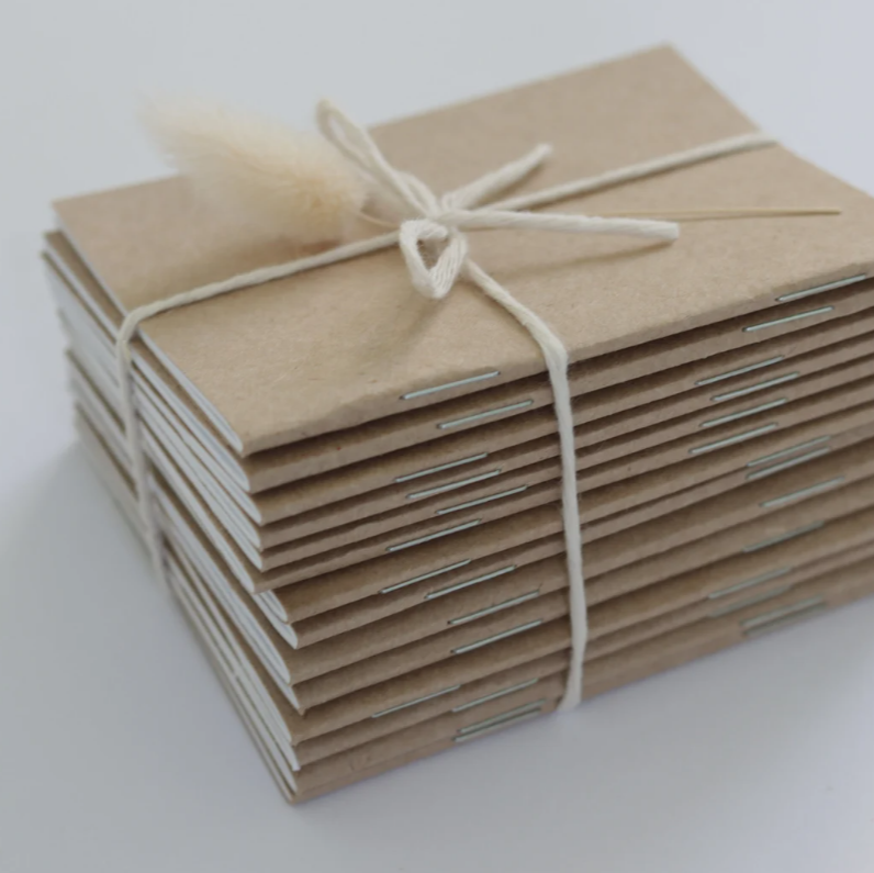 Personalised Handmade Notebooks with your own logo design on the covers