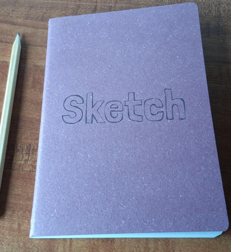 Sketch book, Handmade with 160gsm Ivory Sketching Paper- A5
