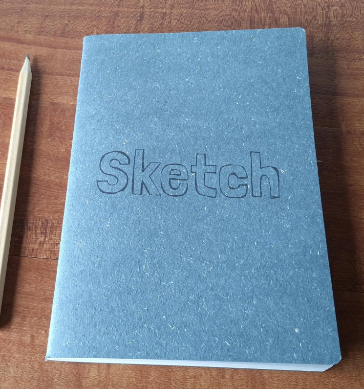 Sketch book, Handmade with 160gsm Ivory Sketching Paper- A5