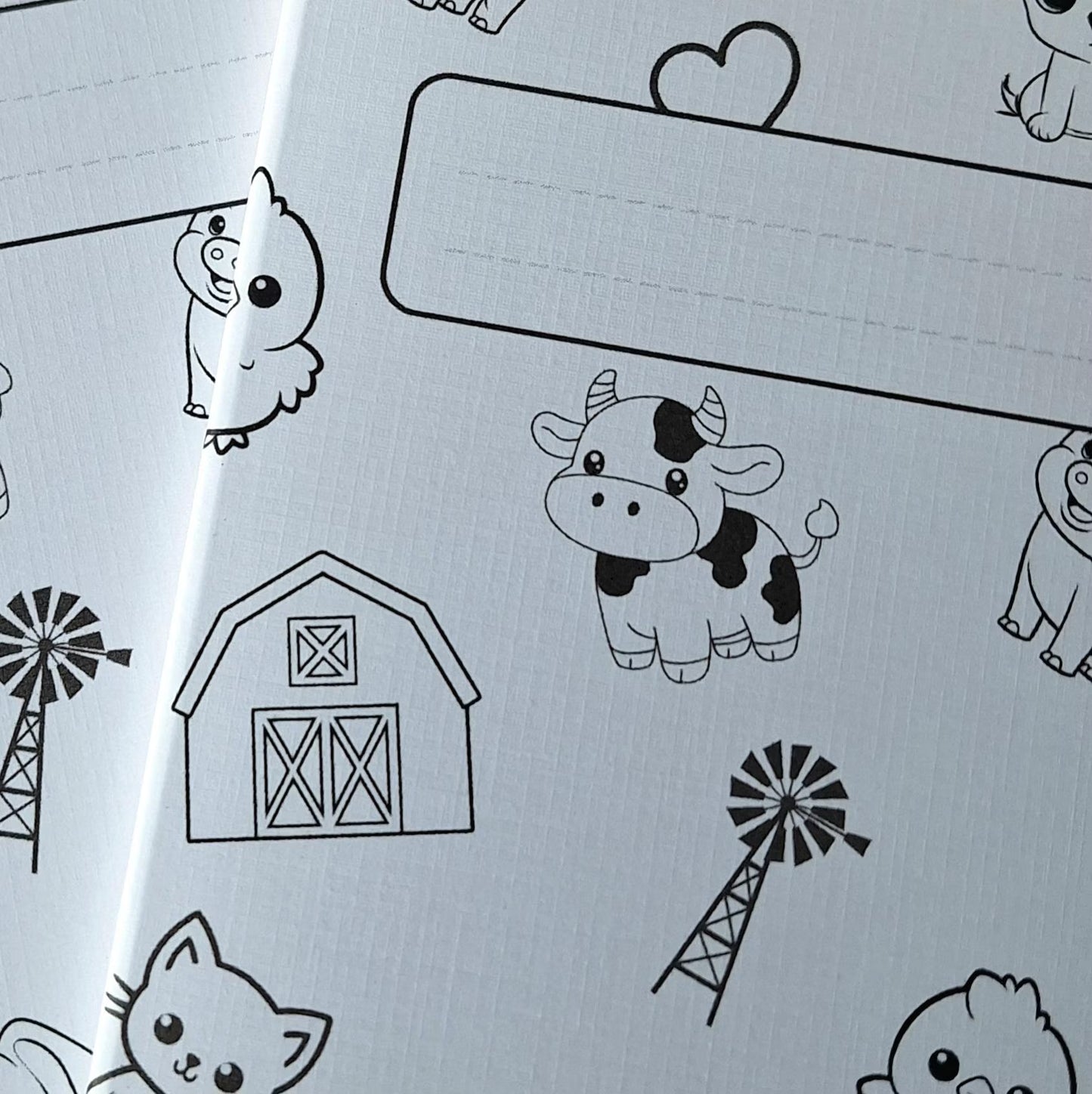 Farmyard Friends Notebook with lines - A5
