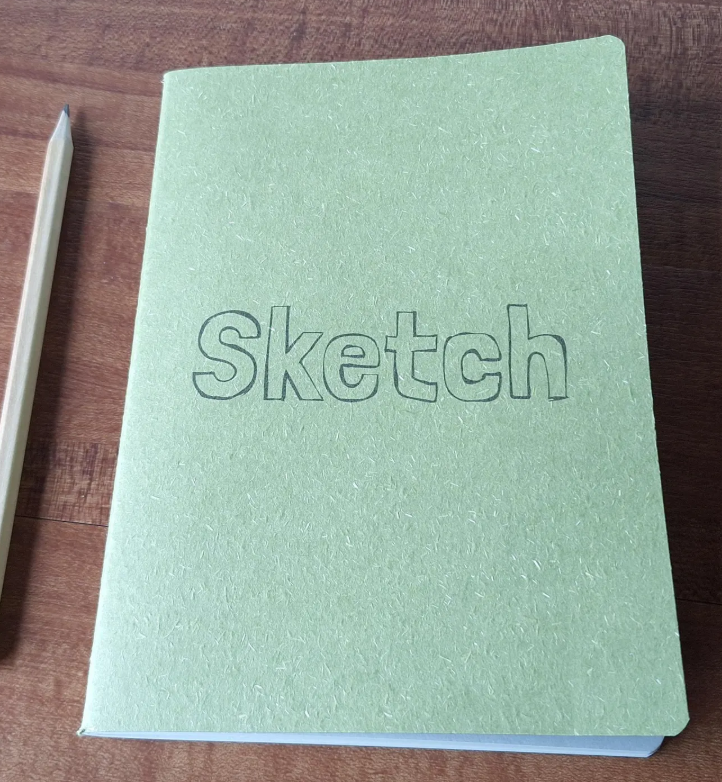 Sketch book, Handmade with 160gsm Ivory Sketching Paper- A5