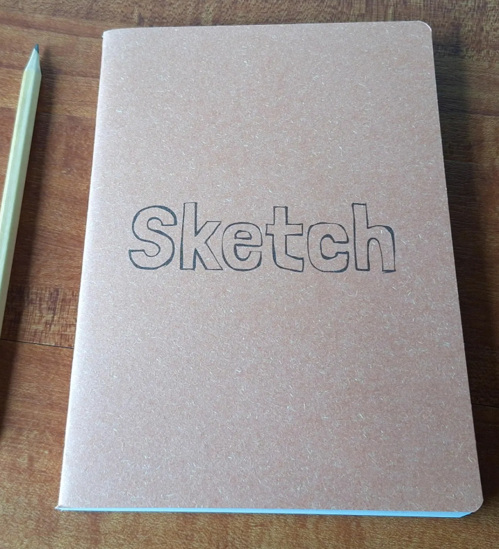 Sketch book, Handmade with 160gsm Ivory Sketching Paper- A5