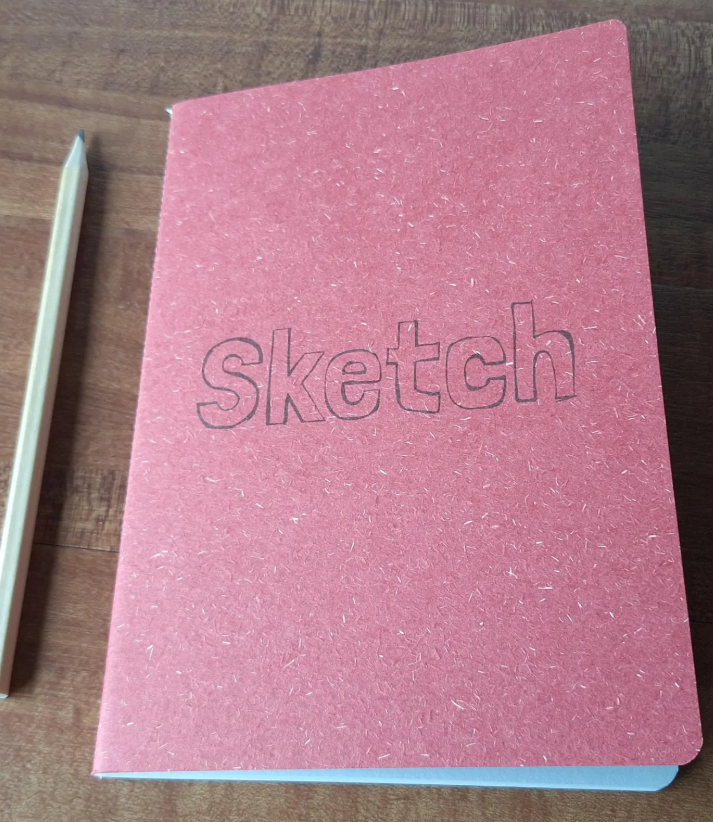 Sketch book, Handmade with 160gsm Ivory Sketching Paper- A5