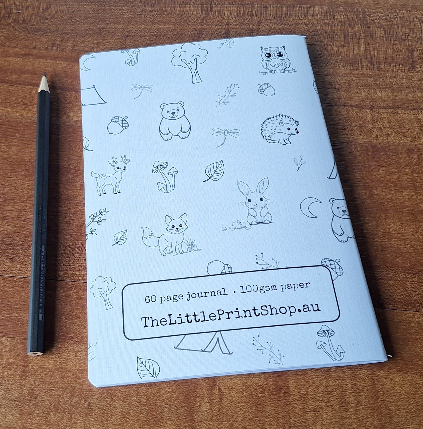 Woodland Critters Notebooks with lines - A5