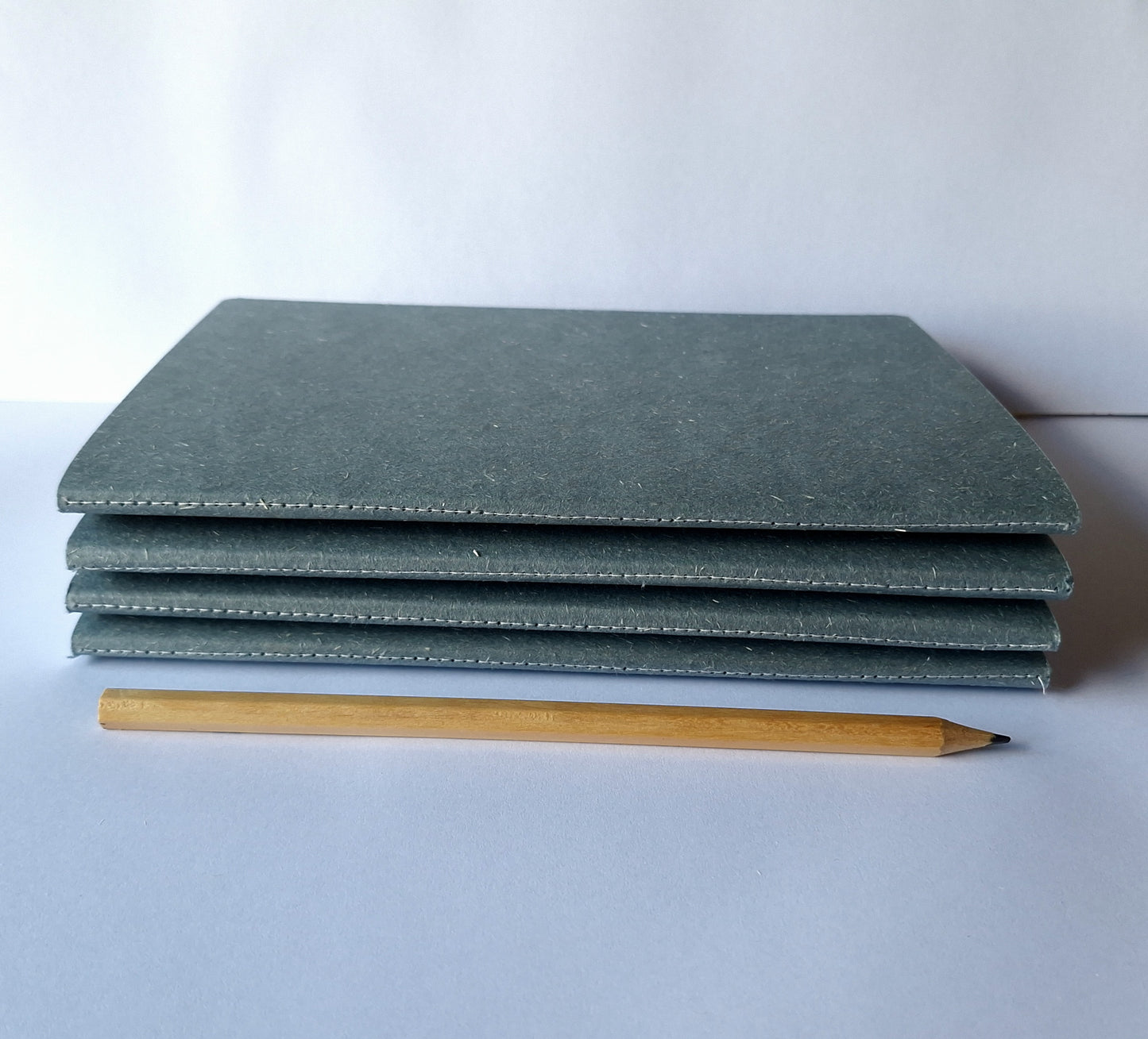 Smoky Blue Notebook with recycled cover and stitched spine - A5 A6 A7