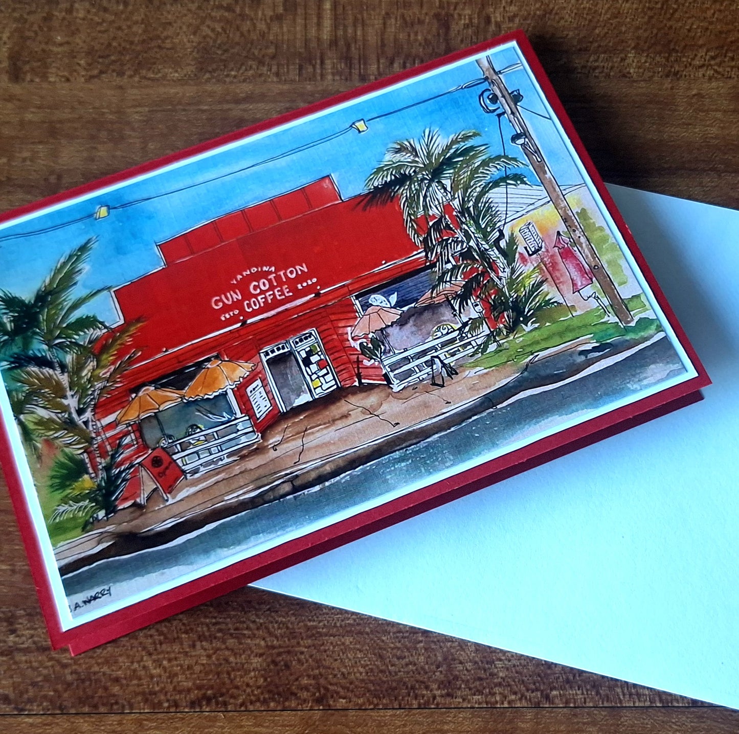 Greeting Card - Gun Cotton Coffee - Yandina