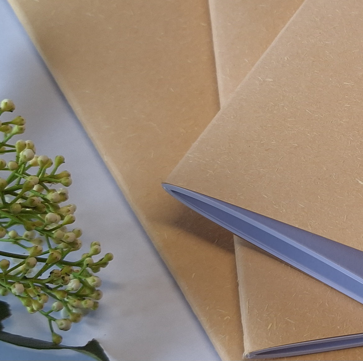 Sandcastle Sandy Coloured Notebook with Recycled Cover and Stitched Spine - A5 A6 A7