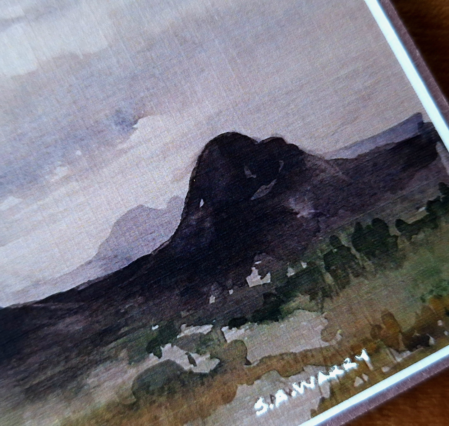 Greeting Card - Glasshouse Mountains - Moody Weather