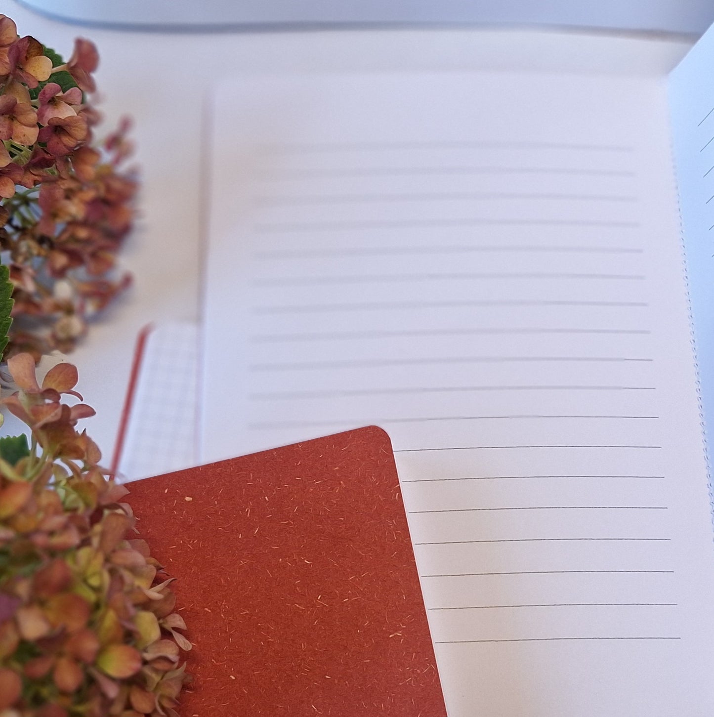 Brick Red Coloured Notebook with Recycled Cover and Stitched Spine - A5 A6 A7