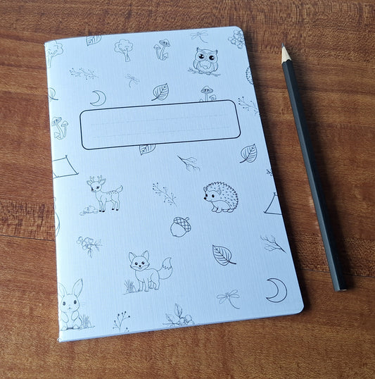 Woodland Critters Notebooks with lines - A5