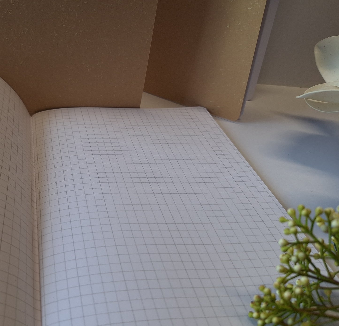 Sandcastle Sandy Coloured Notebook with Recycled Cover and Stitched Spine - A5 A6 A7