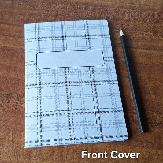 Checked Notebooks with Lines - A5