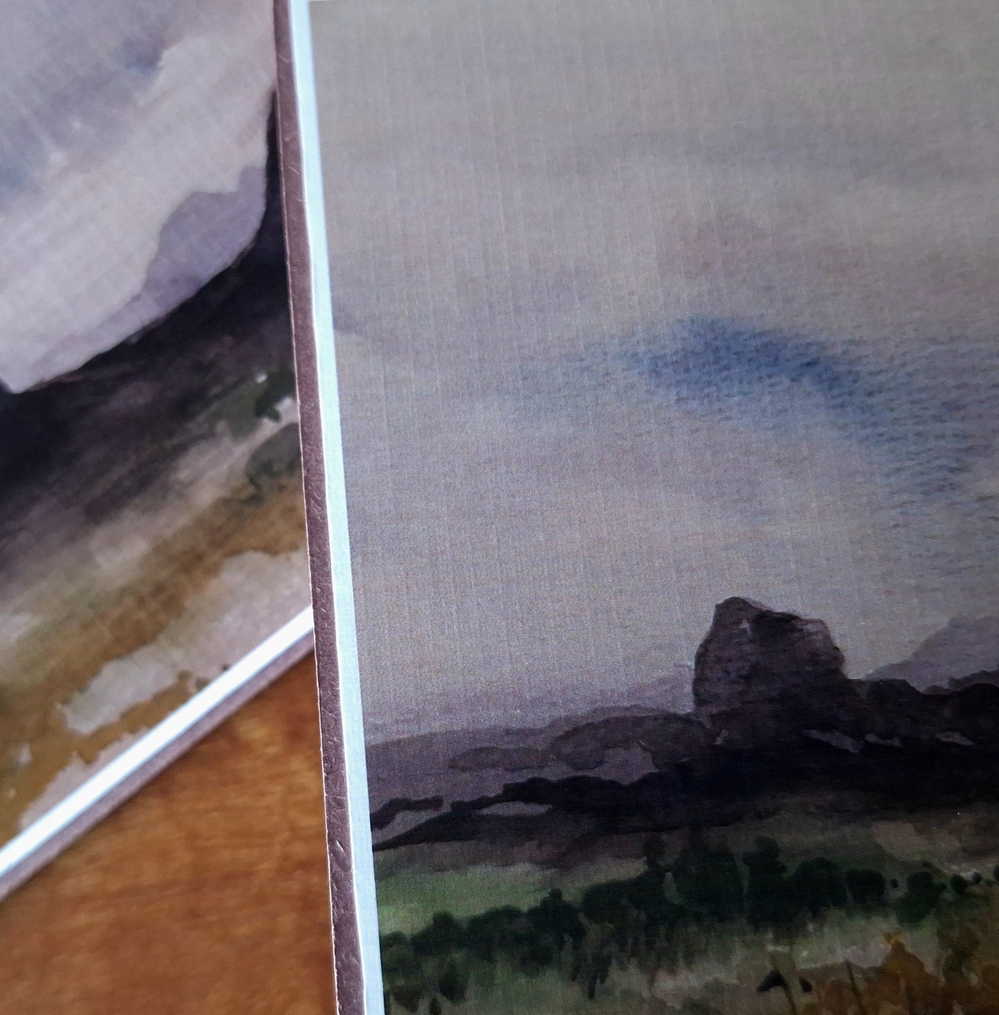 Greeting Card - Glasshouse Mountains - Moody Weather