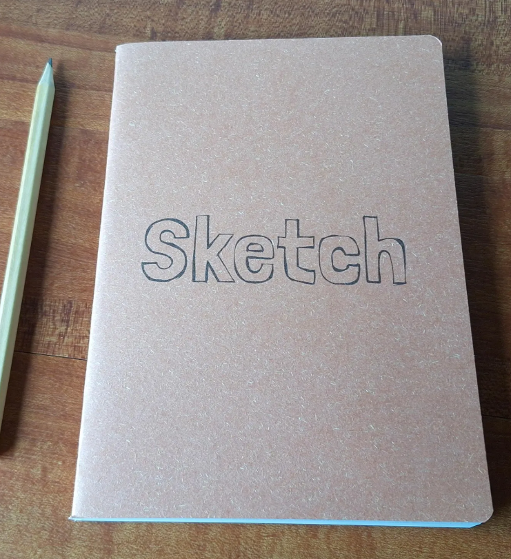 Sketch book, Handmade with 160gsm Ivory Sketching Paper- A5